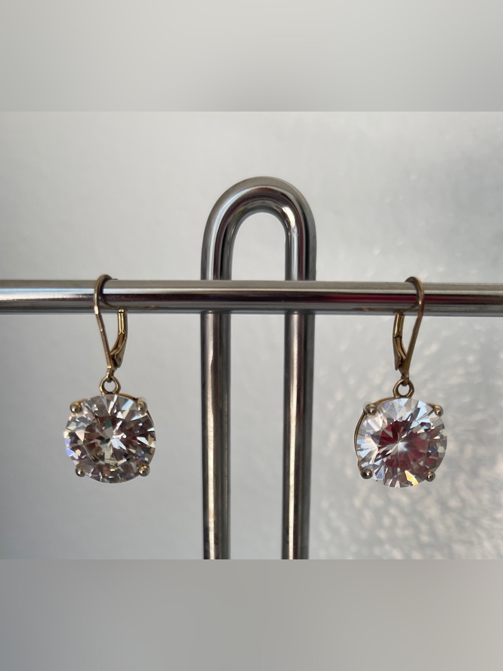 Kate Spade Gold-Tone Clear Crystal Drop Earrings - Women Jewelry